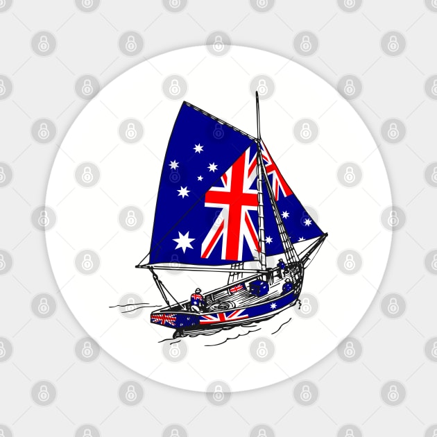 Vintage Australia Ship of Stand with Australia Magnet by Mochabonk